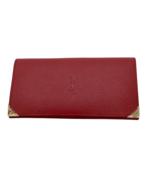 Yves Saint Laurent（イヴサンローラン）Yves Saint Laurent (イヴサンローラン) 2つ折り財布 レッドの古着・服飾アイテム
