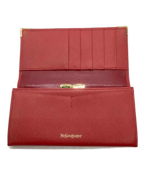 Yves Saint Laurent（イヴサンローラン）Yves Saint Laurent (イヴサンローラン) 2つ折り財布 レッドの古着・服飾アイテム
