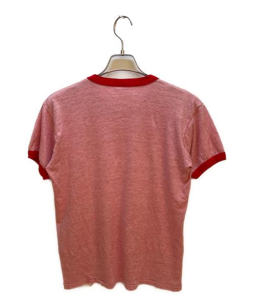 aidas（アディダス）aidas (アディダス) リンガーTシャツ レッド サイズ:不明の古着・服飾アイテム