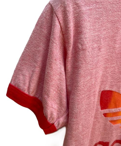 aidas（アディダス）aidas (アディダス) リンガーTシャツ レッド サイズ:不明の古着・服飾アイテム