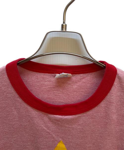 aidas（アディダス）aidas (アディダス) リンガーTシャツ レッド サイズ:不明の古着・服飾アイテム