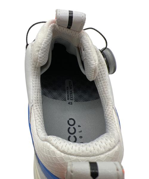 ECCO（エコー）ECCO (エコー) レザー ゴルフシューズ ホワイト サイズ:27.5cmの古着・服飾アイテム