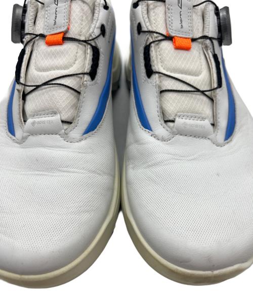 ECCO（エコー）ECCO (エコー) レザー ゴルフシューズ ホワイト サイズ:27.5cmの古着・服飾アイテム