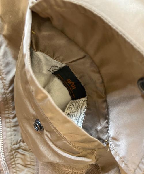 ALPHA INDUSTRIES（アルファインダストリーズ）ALPHA INDUSTRIES (アルファインダストリーズ) フライトジャケット ブラウン×オレンジ サイズ:Lの古着・服飾アイテム