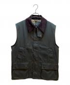 Barbourバブアー）の古着「BEDALE VEST」｜グリーン×ブラウン