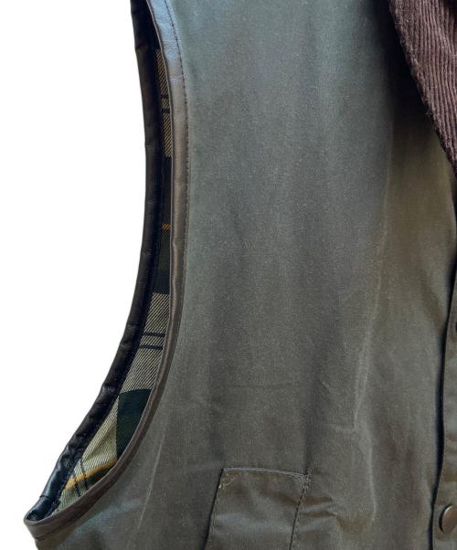 Barbour（バブアー）Barbour (バブアー) BEDALE VEST グリーン×ブラウン サイズ:38の古着・服飾アイテム