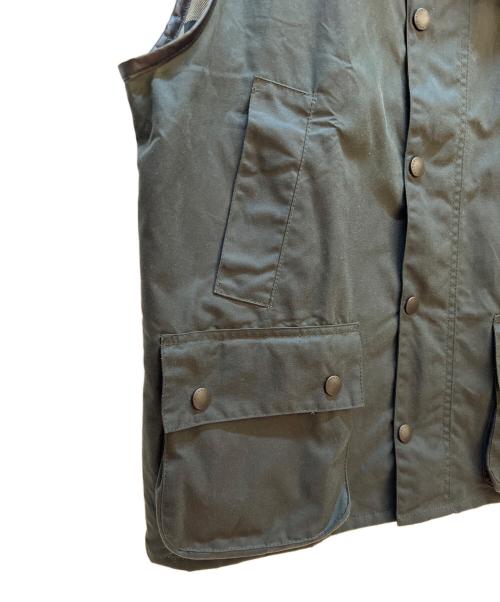 Barbour（バブアー）Barbour (バブアー) BEDALE VEST グリーン×ブラウン サイズ:38の古着・服飾アイテム