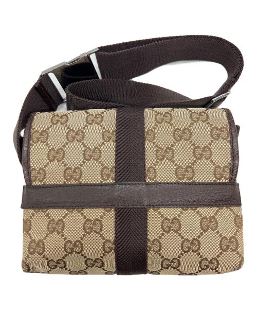 GUCCI（グッチ）GUCCI (グッチ) ウエストバッグ ブラウンの古着・服飾アイテム
