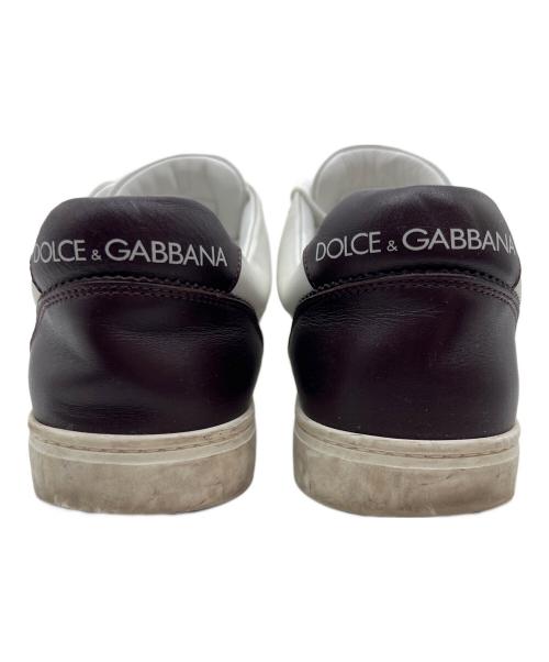 DOLCE & GABBANA（ドルチェ＆ガッバーナ）DOLCE & GABBANA (ドルチェ＆ガッバーナ) ローカットスニーカー ホワイト サイズ:7 1/2の古着・服飾アイテム