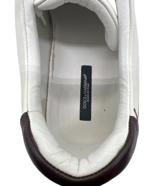 DOLCE & GABBANA（ドルチェ＆ガッバーナ）DOLCE & GABBANA (ドルチェ＆ガッバーナ) ローカットスニーカー ホワイト サイズ:7 1/2の古着・服飾アイテム
