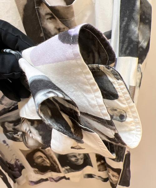 WACKO MARIA（ワコマリア）WACKO MARIA (ワコマリア) 長袖シャツ ホワイト×ブラック×パープル サイズ:Lの古着・服飾アイテム