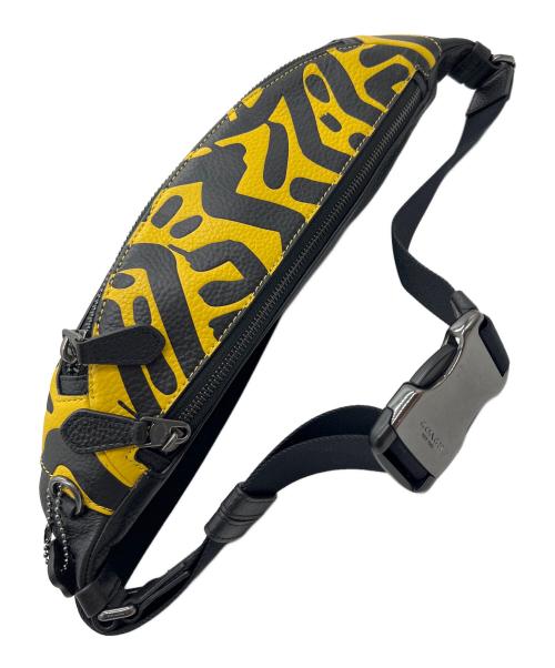 COACH（コーチ）COACH (コーチ) ショルダーバッグ イエロー×ブラックの古着・服飾アイテム