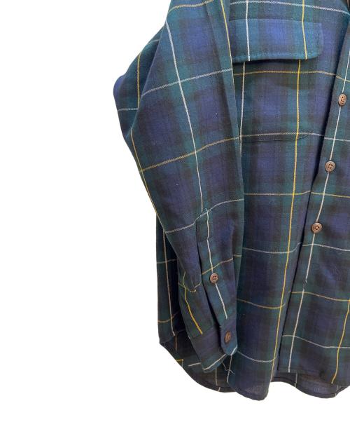 COUNTRY RALPH LAUREN（カントリーラルフローレン）COUNTRY RALPH LAUREN (カントリーラルフローレン) チェックシャツ ネイビー サイズ:Sの古着・服飾アイテム