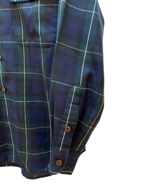 COUNTRY RALPH LAUREN（カントリーラルフローレン）COUNTRY RALPH LAUREN (カントリーラルフローレン) チェックシャツ ネイビー サイズ:Sの古着・服飾アイテム