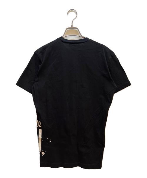 DSQUARED2（ディースクエアード）DSQUARED2 (ディースクエアード) 半袖カットソー ブラック サイズ:Sの古着・服飾アイテム