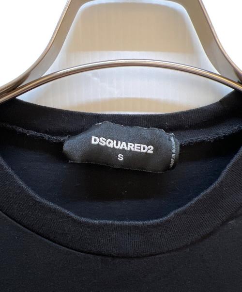 DSQUARED2（ディースクエアード）DSQUARED2 (ディースクエアード) 半袖カットソー ブラック サイズ:Sの古着・服飾アイテム