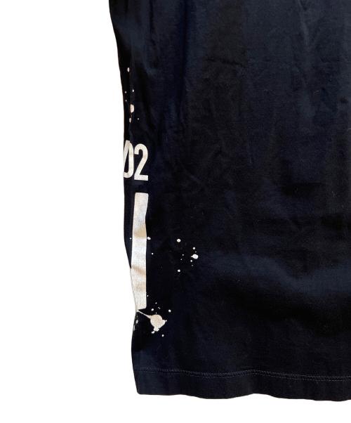 DSQUARED2（ディースクエアード）DSQUARED2 (ディースクエアード) 半袖カットソー ブラック サイズ:Sの古着・服飾アイテム
