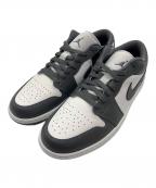NIKEナイキ）の古着「ローカットスニーカー/NIKE AIR JORDAN 1 LOW iron grey/summit wht 553558-044」｜グレー