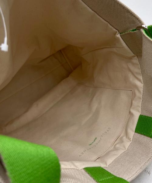 STELLA McCARTNEY（ステラマッカートニー）STELLA McCARTNEY (ステラマッカートニー) 2WAYバッグ ベージュ×グリーン 未使用品の古着・服飾アイテム