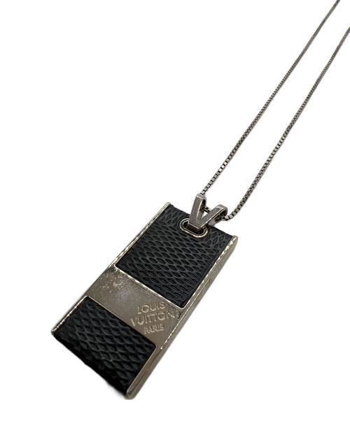 LOUIS VUITTON（ルイ ヴィトン）LOUIS VUITTON (ルイ ヴィトン) ネックレス ブラック×シルバーカラーの古着・服飾アイテム
