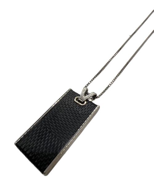 LOUIS VUITTON（ルイ ヴィトン）LOUIS VUITTON (ルイ ヴィトン) ネックレス ブラック×シルバーカラーの古着・服飾アイテム