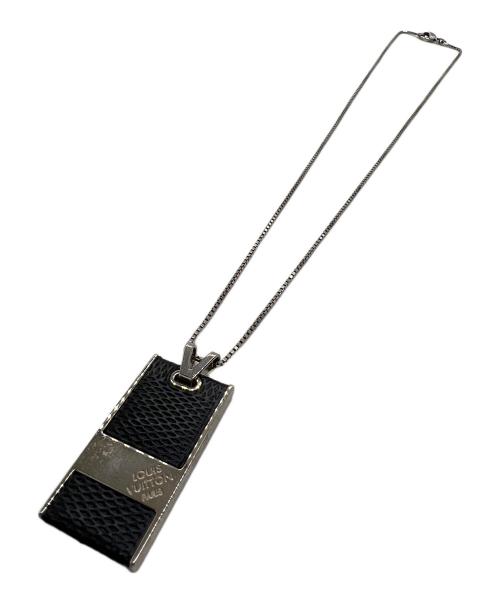 LOUIS VUITTON（ルイ ヴィトン）LOUIS VUITTON (ルイ ヴィトン) ネックレス ブラック×シルバーカラーの古着・服飾アイテム