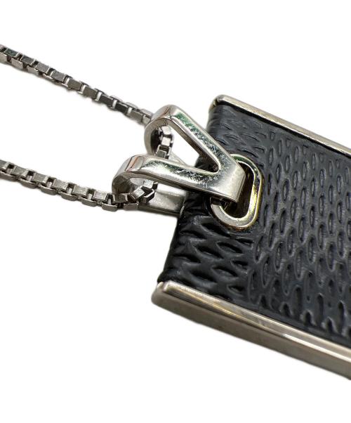 LOUIS VUITTON（ルイ ヴィトン）LOUIS VUITTON (ルイ ヴィトン) ネックレス ブラック×シルバーカラーの古着・服飾アイテム