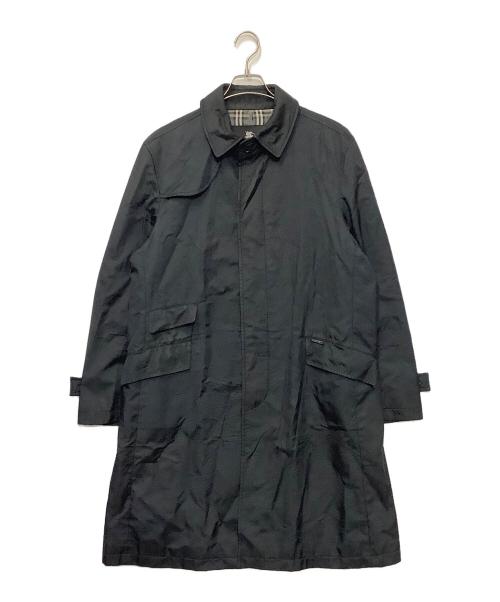 BURBERRY BLACK LABEL（バーバリーブラックレーベル）BURBERRY BLACK LABEL (バーバリーブラックレーベル) ステンカラーコート ブラック サイズ:Lの古着・服飾アイテム
