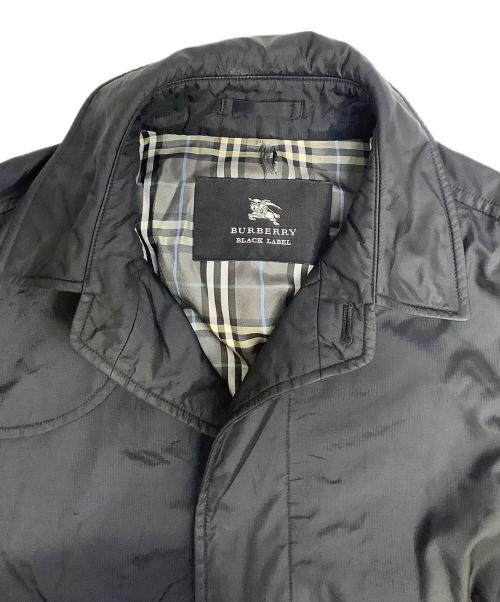 BURBERRY BLACK LABEL（バーバリーブラックレーベル）BURBERRY BLACK LABEL (バーバリーブラックレーベル) ステンカラーコート ブラック サイズ:Lの古着・服飾アイテム