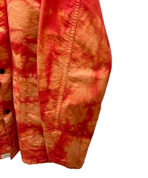 SASSAFRAS（ササフラス）SASSAFRAS (ササフラス) シャツジャケット オレンジ×レッド サイズ:Lの古着・服飾アイテム