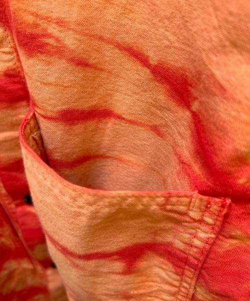 SASSAFRAS（ササフラス）SASSAFRAS (ササフラス) シャツジャケット オレンジ×レッド サイズ:Lの古着・服飾アイテム
