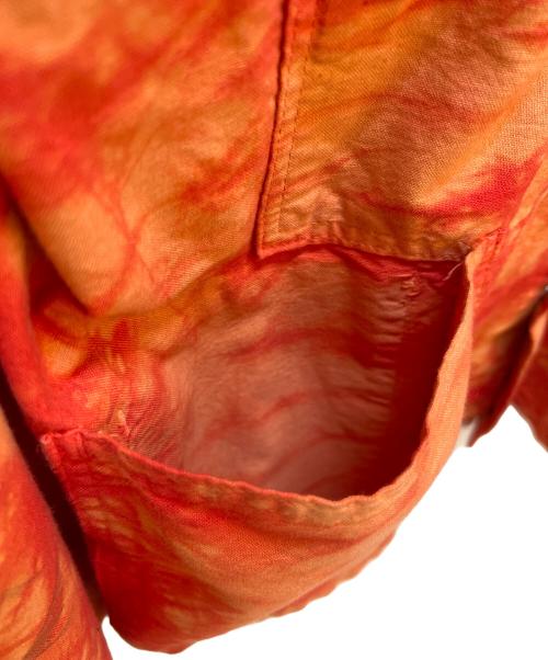 SASSAFRAS（ササフラス）SASSAFRAS (ササフラス) シャツジャケット オレンジ×レッド サイズ:Lの古着・服飾アイテム