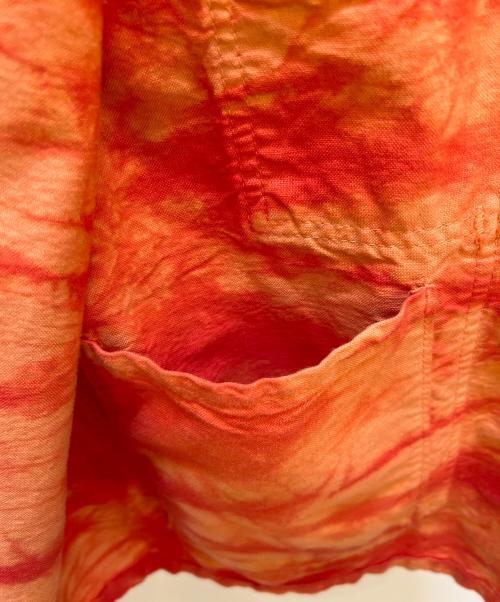 SASSAFRAS（ササフラス）SASSAFRAS (ササフラス) シャツジャケット オレンジ×レッド サイズ:Lの古着・服飾アイテム