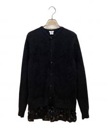 noir kei ninomiya（ノワール ケイ ニノミヤ）の古着「ニットカーディガン」｜ブラック