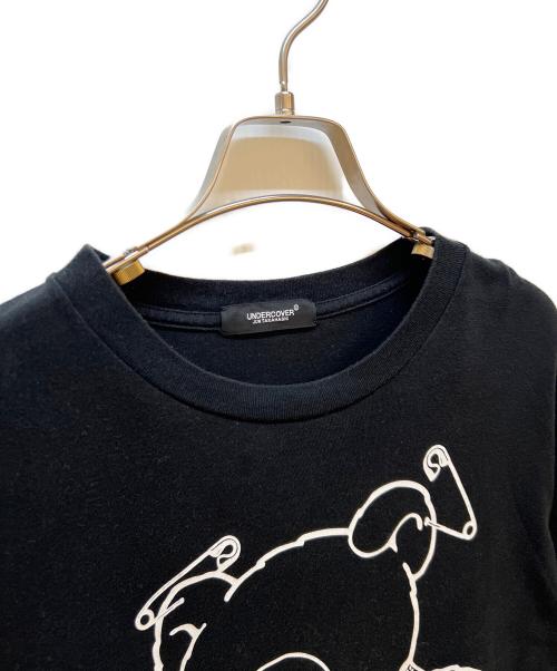 UNDERCOVER（アンダーカバー）UNDERCOVER (アンダーカバー) プリントTシャツ ブラック サイズ:2の古着・服飾アイテム