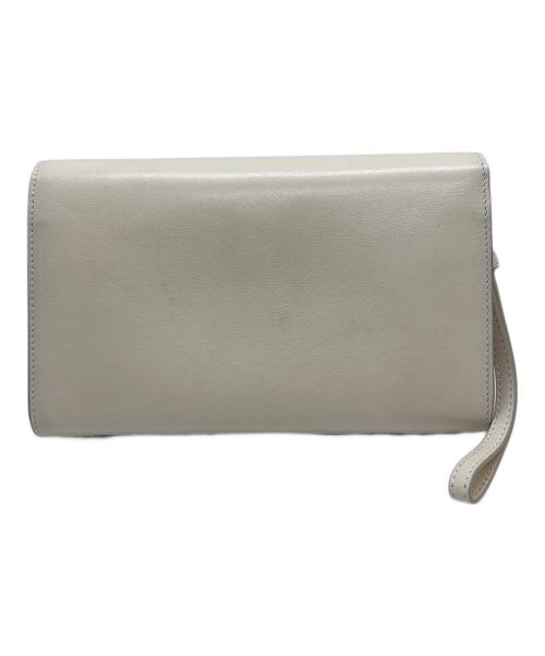 JIMMY CHOO（ジミーチュウ）JIMMY CHOO (ジミーチュウ) クラッチバッグ アイボリーの古着・服飾アイテム