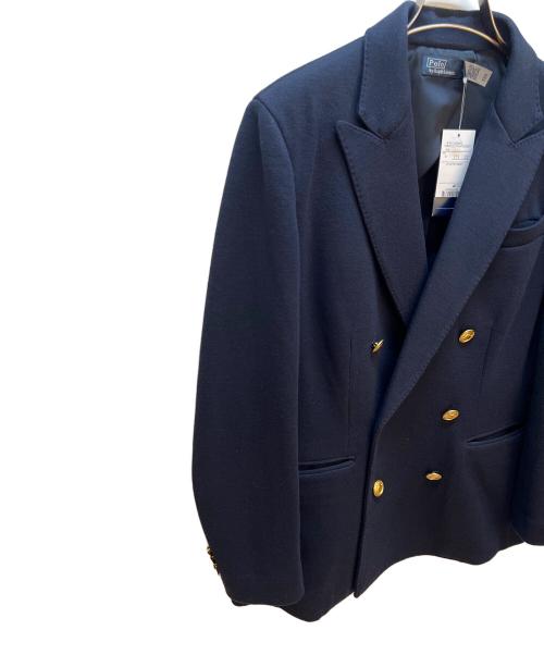 POLO RALPH LAUREN（ポロ・ラルフローレン）POLO RALPH LAUREN (ポロ・ラルフローレン) ニットダブルジャケット ネイビー サイズ:4 未使用品の古着・服飾アイテム