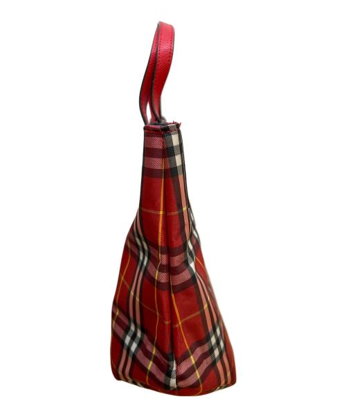 BURBERRY LONDON（バーバリーロンドン）BURBERRY LONDON (バーバリーロンドン) ハンドバッグ レッドの古着・服飾アイテム