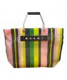 MARNI（マルニ）の古着「ハンドバッグ」｜ピンク×グリーン×イエロー