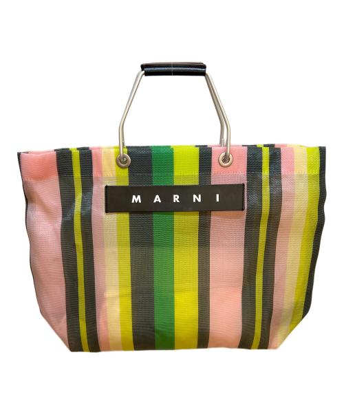 MARNI（マルニ）MARNI (マルニ) ハンドバッグ ピンク×グリーン×イエローの古着・服飾アイテム