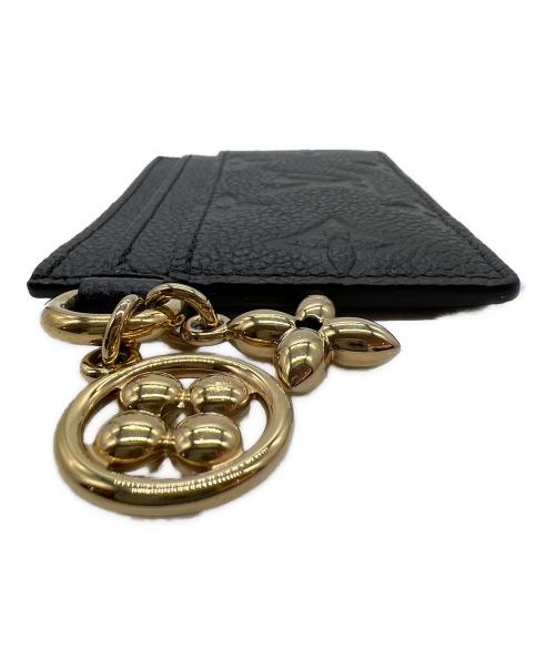 LOUIS VUITTON（ルイ ヴィトン）LOUIS VUITTON (ルイ ヴィトン) カードケース/カードケース ポルト カルト・LV チャーム ブラックの古着・服飾アイテム