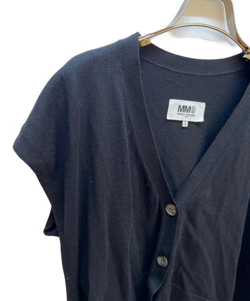 MM6 Maison Margiela（エムエムシックスメゾンマルジェラ）MM6 Maison Margiela (エムエムシックスメゾンマルジェラ) ニットベスト ブラック サイズ:Mの古着・服飾アイテム