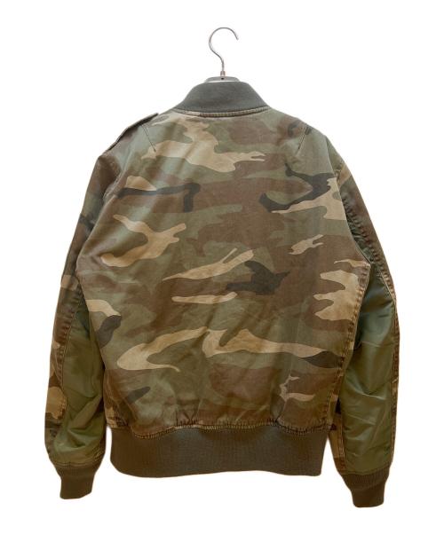 AVIREX（アヴィレックス）AVIREX (アヴィレックス) リブジャケット カーキ サイズ:Lの古着・服飾アイテム