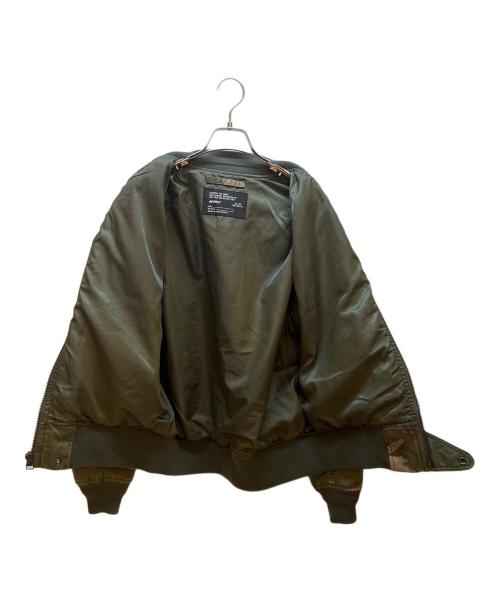 AVIREX（アヴィレックス）AVIREX (アヴィレックス) リブジャケット カーキ サイズ:Lの古着・服飾アイテム