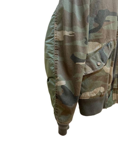 AVIREX（アヴィレックス）AVIREX (アヴィレックス) リブジャケット カーキ サイズ:Lの古着・服飾アイテム