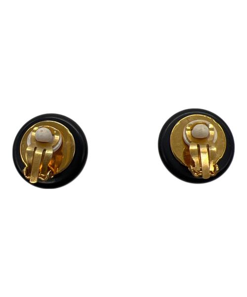 CHANEL（シャネル）CHANEL (シャネル) イヤリング/ココマーク ブラックホワイト･シェル ブラックの古着・服飾アイテム