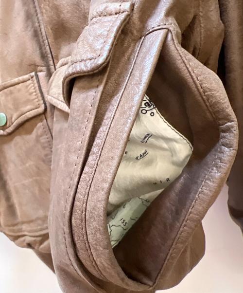 BINS（ビンズ）BINS (ビンズ) フライトジャケット ブラウン サイズ:Lの古着・服飾アイテム
