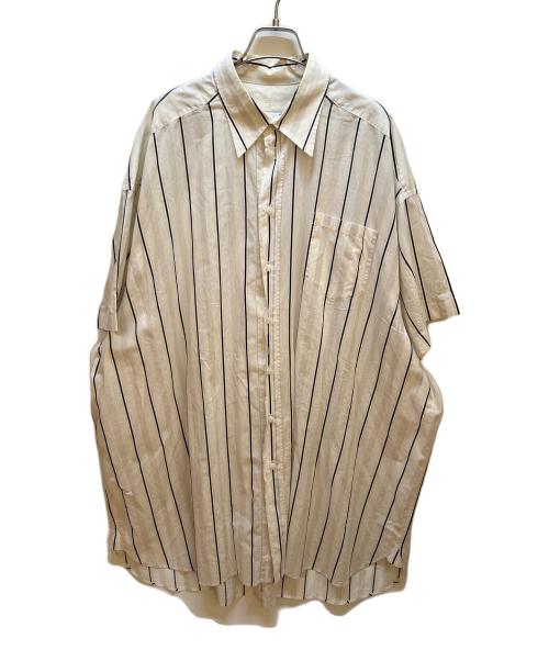Maison Margiela（メゾンマルジェラ）Maison Margiela (メゾンマルジェラ) 長袖シャツ ホワイト×ブラック サイズ:XSの古着・服飾アイテム