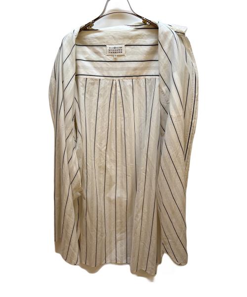 Maison Margiela（メゾンマルジェラ）Maison Margiela (メゾンマルジェラ) 長袖シャツ ホワイト×ブラック サイズ:XSの古着・服飾アイテム