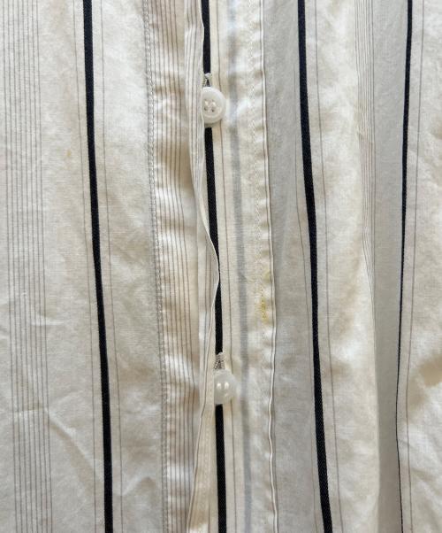 Maison Margiela（メゾンマルジェラ）Maison Margiela (メゾンマルジェラ) 長袖シャツ ホワイト×ブラック サイズ:XSの古着・服飾アイテム